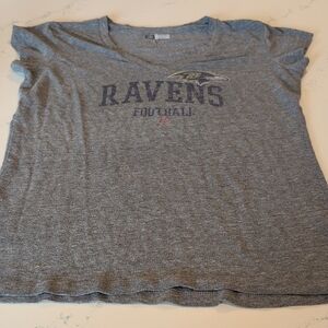 NFL Ravens Team Apparel Women's Gray T-Shirt